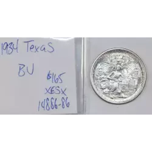 Classic Commemorative Silver--- Texas Independence Centennial 1934-1938-Silver- 0.5 Dollar (2)