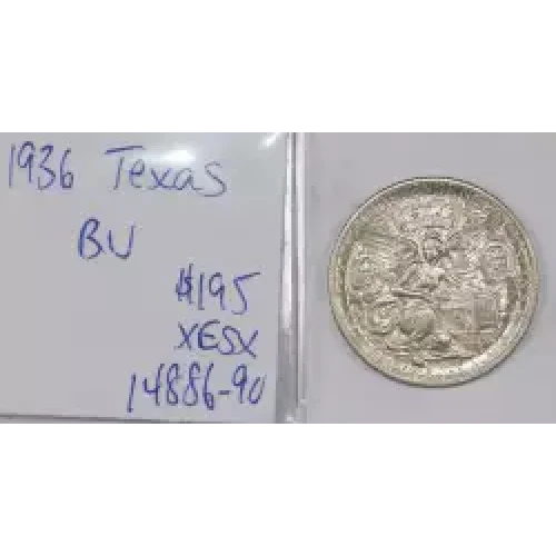 Classic Commemorative Silver--- Texas Independence Centennial 1934-1938-Silver- 0.5 Dollar