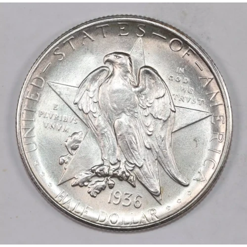 Classic Commemorative Silver--- Texas Independence Centennial 1934-1938-Silver- 0.5 Dollar