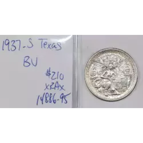 Classic Commemorative Silver--- Texas Independence Centennial 1934-1938-Silver- 0.5 Dollar