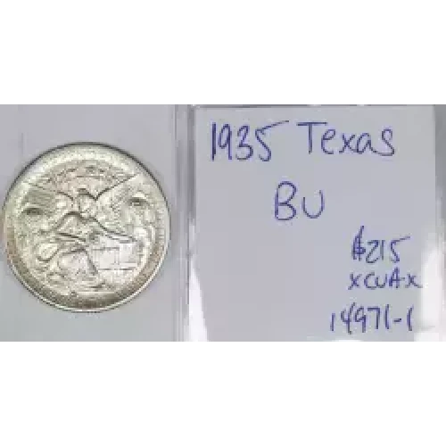 Classic Commemorative Silver--- Texas Independence Centennial 1934-1938-Silver- 0.5 Dollar