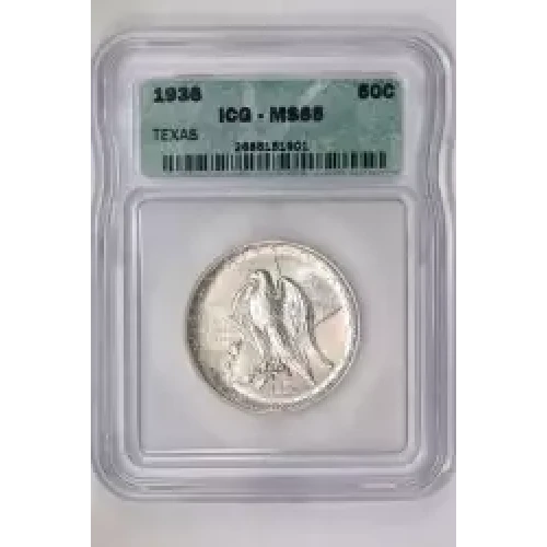 Classic Commemorative Silver--- Texas Independence Centennial 1934-1938-Silver- 0.5 Dollar