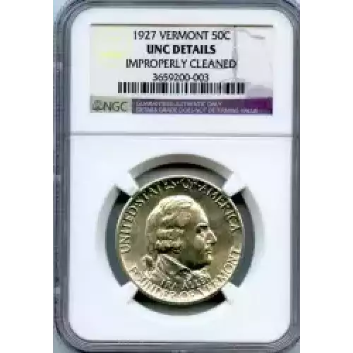 Classic Commemorative Silver--- Vermont Sesquicentennial 1927-Silver- 0.5 Dollar (3)