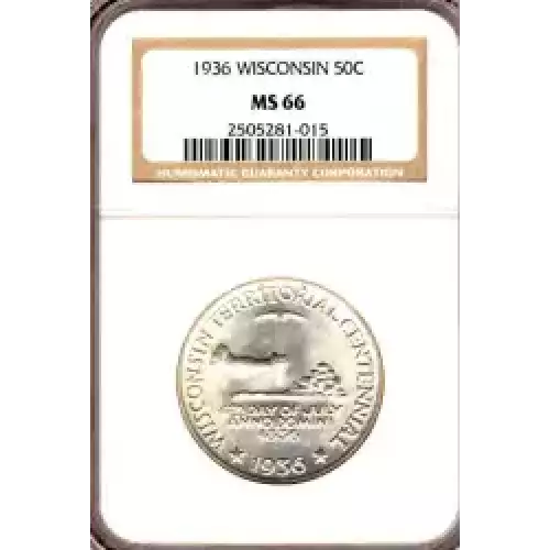 Classic Commemorative Silver--- Wisconsin Territorial Centennial 1936 -Silver- 0.5 Dollar (3)