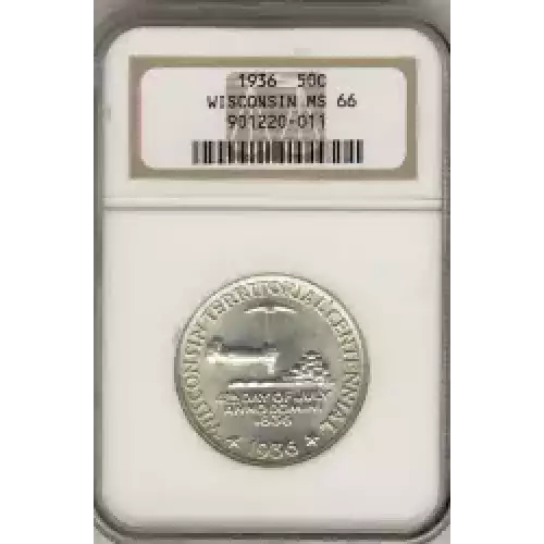 Classic Commemorative Silver--- Wisconsin Territorial Centennial 1936 -Silver- 0.5 Dollar (3)