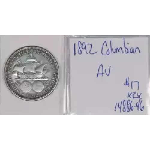 Classic Commemorative Silver--- World's Columbian Exposition Half Dollar 1892 - 1893 -Silver- 0.5 Dollar