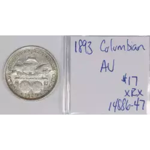 Classic Commemorative Silver--- World's Columbian Exposition Half Dollar 1892 - 1893 -Silver- 0.5 Dollar