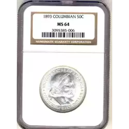 Classic Commemorative Silver--- World's Columbian Exposition Half Dollar 1892 - 1893 -Silver- 0.5 Dollar (3)