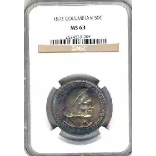 Classic Commemorative Silver--- World's Columbian Exposition Half Dollar 1892 - 1893 -Silver- 0.5 Dollar (3)