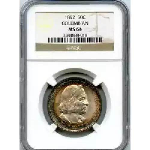 Classic Commemorative Silver--- World's Columbian Exposition Half Dollar 1892 - 1893 -Silver- 0.5 Dollar (3)