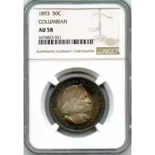 Classic Commemorative Silver--- World's Columbian Exposition Half Dollar 1892 - 1893 -Silver- 0.5 Dollar (3)