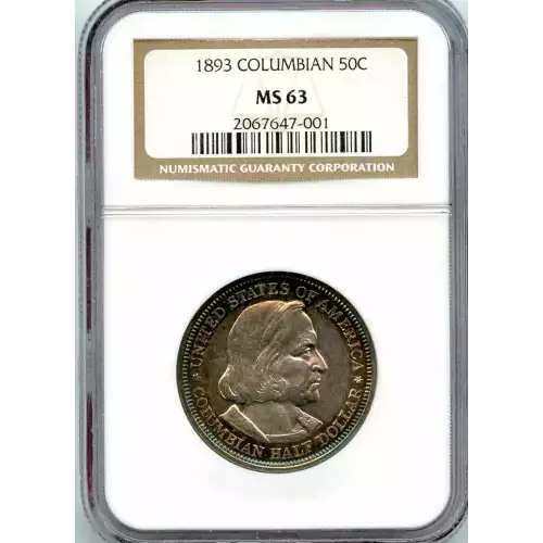 Classic Commemorative Silver--- World's Columbian Exposition Half Dollar 1892 - 1893 -Silver- 0.5 Dollar (3)