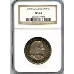 Classic Commemorative Silver--- World's Columbian Exposition Half Dollar 1892 - 1893 -Silver- 0.5 Dollar (3)