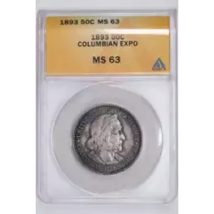 Classic Commemorative Silver--- World's Columbian Exposition Half Dollar 1892 - 1893 -Silver- 0.5 Dollar