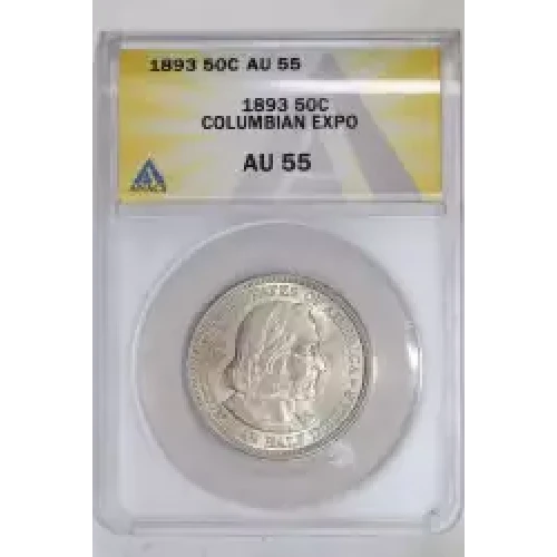 Classic Commemorative Silver--- World's Columbian Exposition Half Dollar 1892 - 1893 -Silver- 0.5 Dollar
