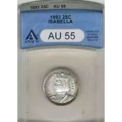 Classic Commemorative Silver--- World's Columbian Exposition, Isabella Quarter 1893-Silver- 0.25 Dollar (3)