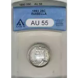 Classic Commemorative Silver--- World's Columbian Exposition, Isabella Quarter 1893-Silver- 0.25 Dollar (3)
