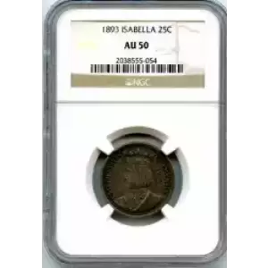 Classic Commemorative Silver--- World's Columbian Exposition, Isabella Quarter 1893-Silver- 0.25 Dollar (3)