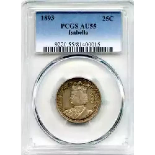 Classic Commemorative Silver--- World's Columbian Exposition, Isabella Quarter 1893-Silver- 0.25 Dollar (3)