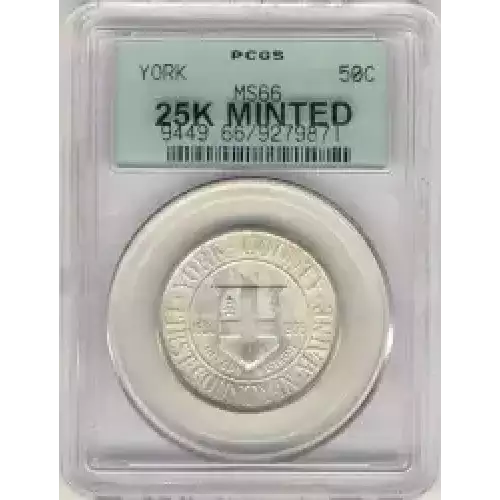 Classic Commemorative Silver--- York County, Maine, Tercentenary 1936 -Silver- 0.5 Dollar (3)