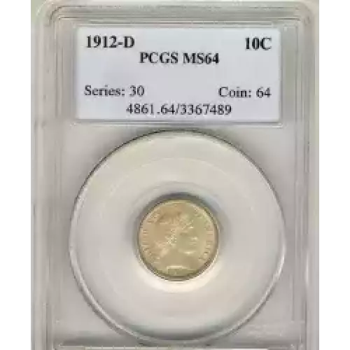 Dimes---Barber or Liberty Head 1892-1916 -Silver- 1 Dime (3)