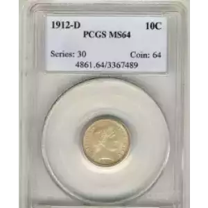 Dimes---Barber or Liberty Head 1892-1916 -Silver- 1 Dime (3)