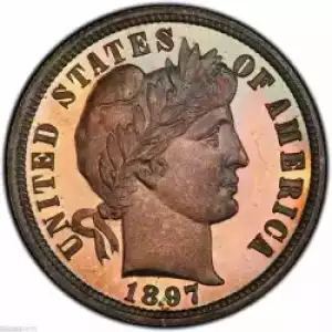 Dimes---Barber or Liberty Head 1892-1916 -Silver- 1 Dime (3)