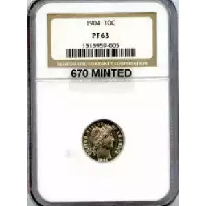 Dimes---Barber or Liberty Head 1892-1916 -Silver- 1 Dime (3)