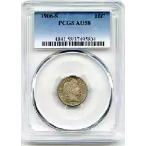 Dimes---Barber or Liberty Head 1892-1916 -Silver- 1 Dime (3)