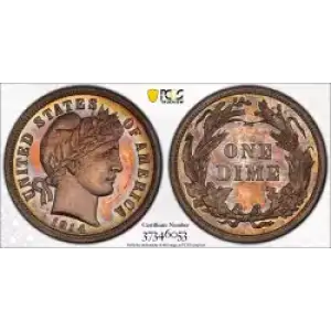 Dimes---Barber or Liberty Head 1892-1916 -Silver- 1 Dime (3)