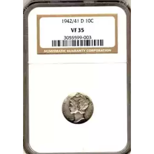 Dimes---Winged Liberty Head or Mercury 1916-1945 -Silver- 1 Dime (3)