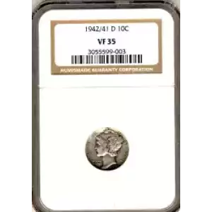 Dimes---Winged Liberty Head or Mercury 1916-1945 -Silver- 1 Dime (3)