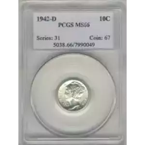 Dimes---Winged Liberty Head or Mercury 1916-1945 -Silver- 1 Dime (3)