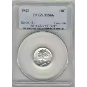 Dimes---Winged Liberty Head or Mercury 1916-1945 -Silver- 1 Dime (3)