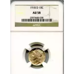 Dimes---Winged Liberty Head or Mercury 1916-1945 -Silver- 1 Dime (3)