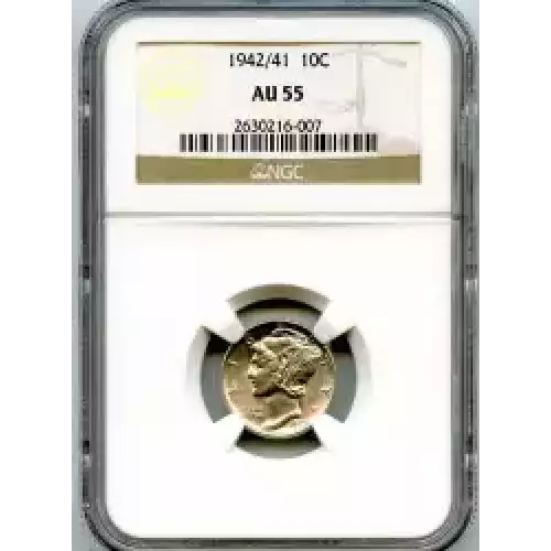 Dimes---Winged Liberty Head or Mercury 1916-1945 -Silver- 1 Dime (3)