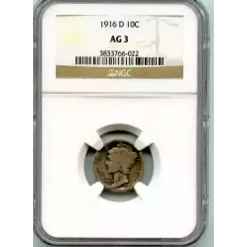 Dimes---Winged Liberty Head or Mercury 1916-1945 -Silver- 1 Dime (3)