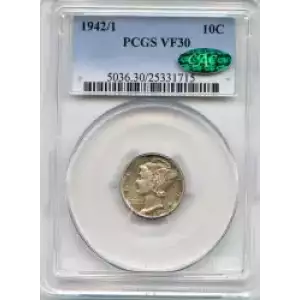 Dimes---Winged Liberty Head or Mercury 1916-1945 -Silver- 1 Dime (3)