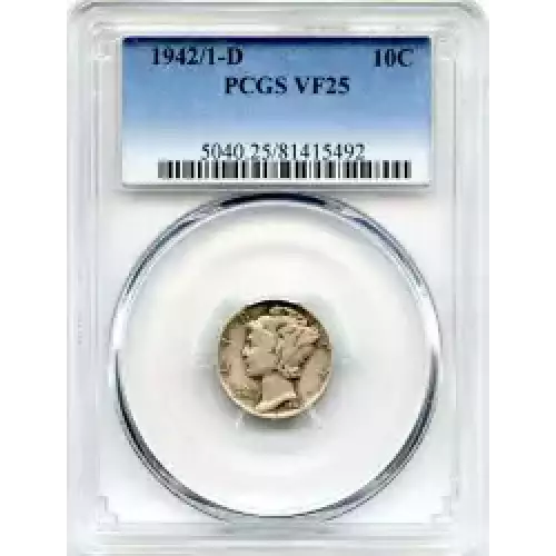 Dimes---Winged Liberty Head or Mercury 1916-1945 -Silver- 1 Dime (3)