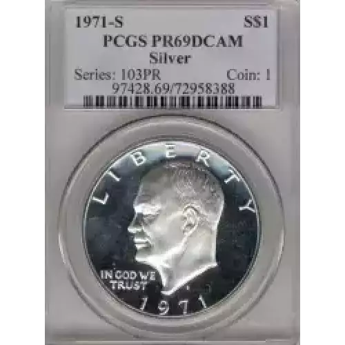 Dollars---Eisenhower 1971-1978 Copper-Nickel- 1 Dollar (3)