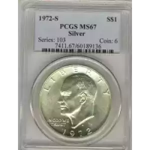 Dollars---Eisenhower 1971-1978 Copper-Nickel- 1 Dollar (3)