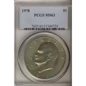 Dollars---Eisenhower 1971-1978 Copper-Nickel- 1 Dollar (3)