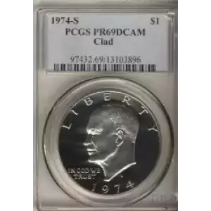 Dollars---Eisenhower 1971-1978 Copper-Nickel- 1 Dollar (3)