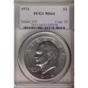 Dollars---Eisenhower 1971-1978 Copper-Nickel- 1 Dollar (3)