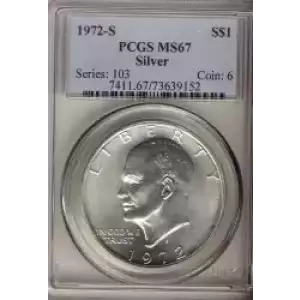 Dollars---Eisenhower 1971-1978 Copper-Nickel- 1 Dollar (3)