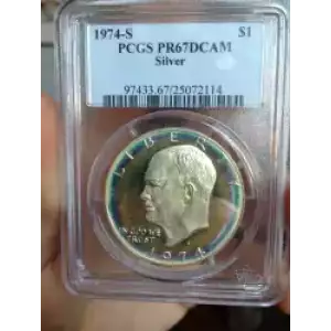 Dollars---Eisenhower 1971-1978 Copper-Nickel- 1 Dollar (3)