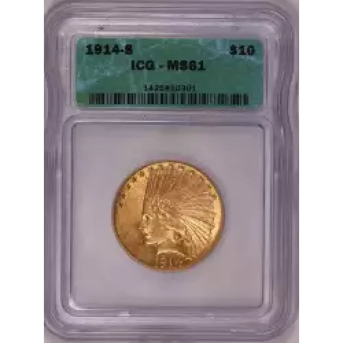 Eagles---Indian Head 1907-1933 -Gold- 10 Dollar