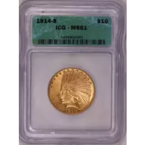 Eagles---Indian Head 1907-1933 -Gold- 10 Dollar
