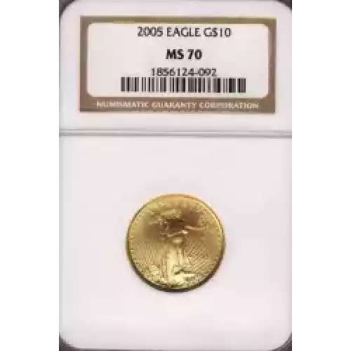 Gold Bullion-Gold Eagles--$10 Gold Eagle 1/4 oz -Gold- 10 Dollar (3)