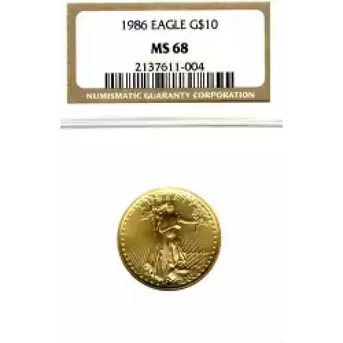 Gold Bullion-Gold Eagles--$10 Gold Eagle 1/4 oz -Gold- 10 Dollar (3)